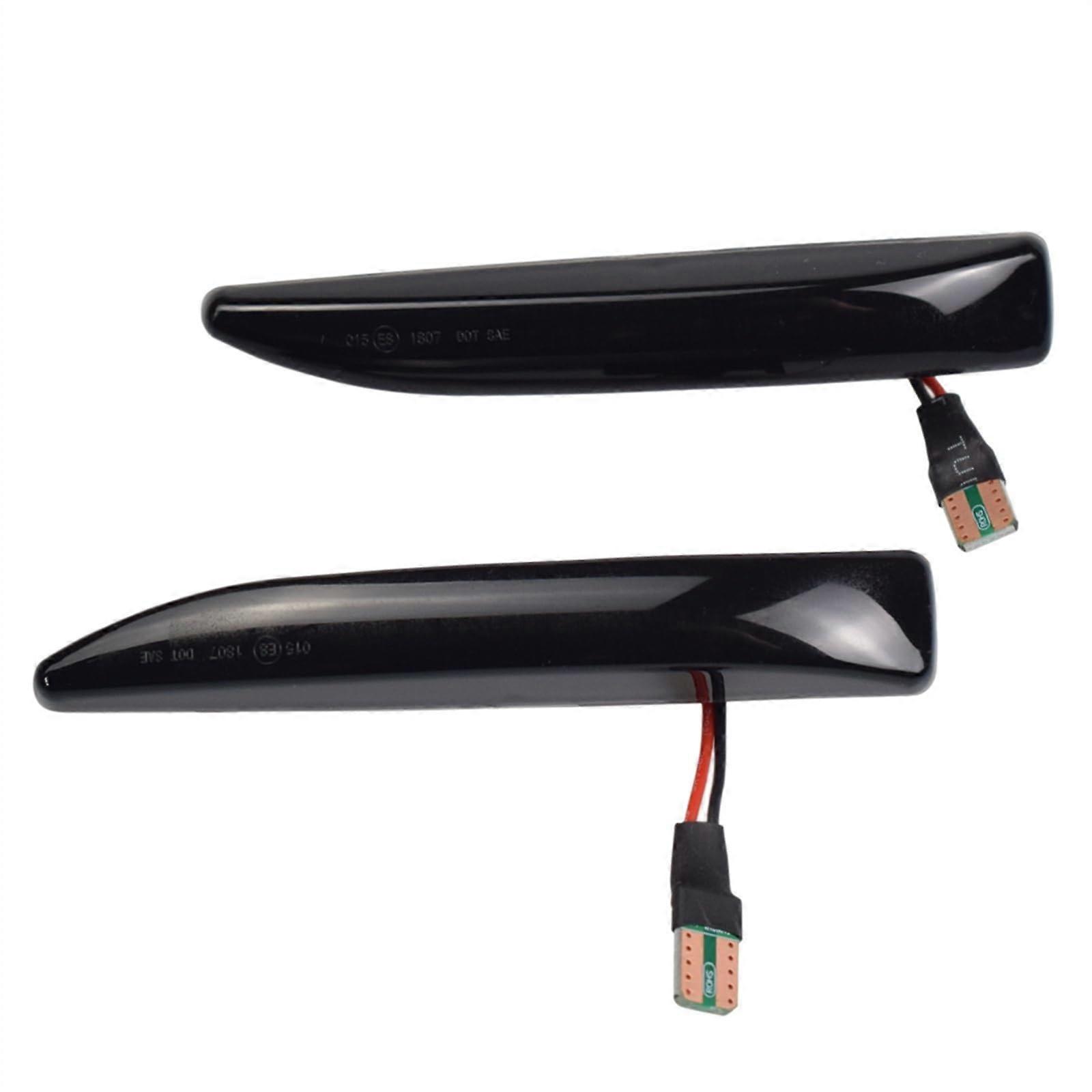 LED Dynamic Turn Signal Side Marker Lights (2 Pack), Compatible with BMW 7 Series E65 E66 E67 E68 (2001–2008)