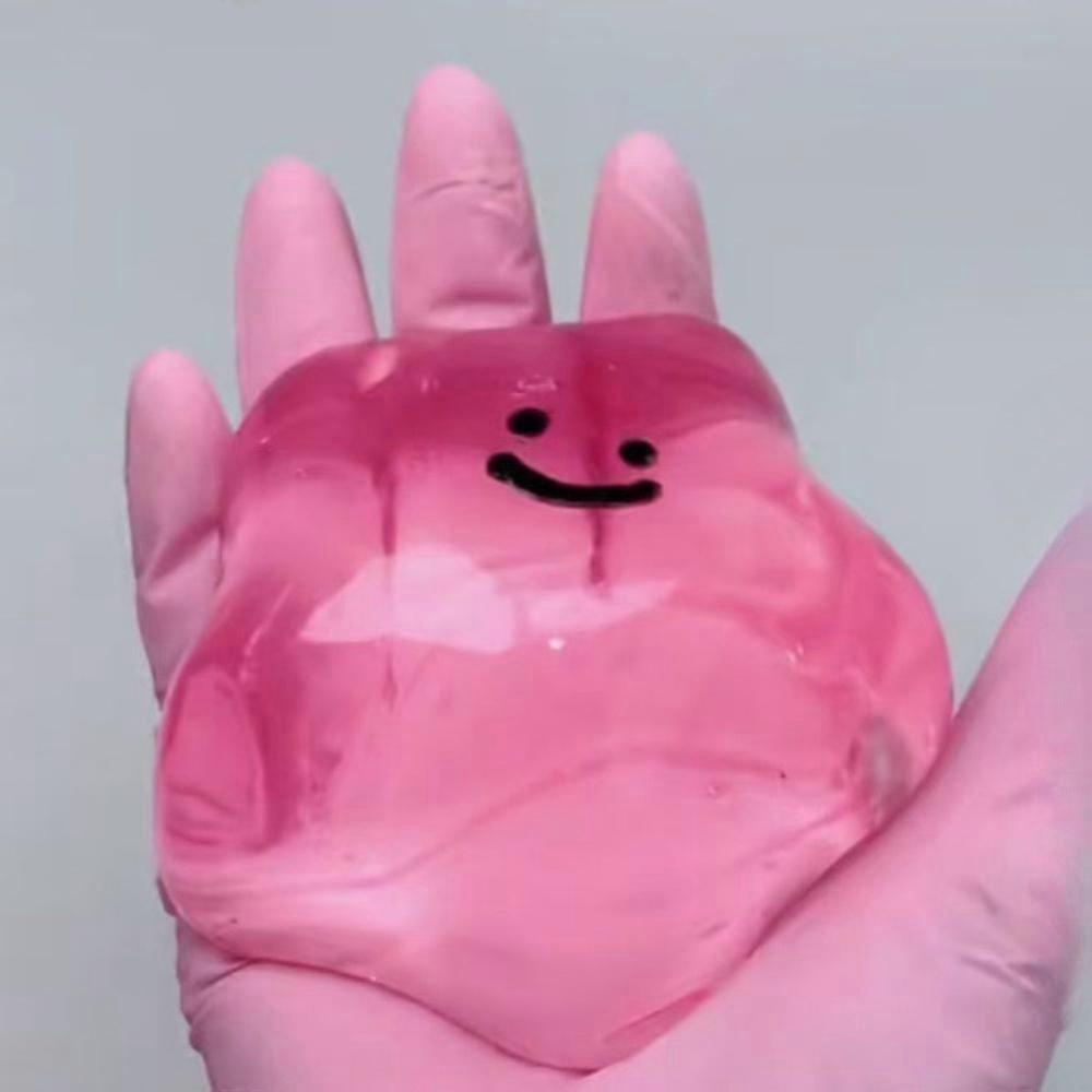 Simulation Rabbit TPR Crystal Ball Solid Transparent Water Ball Pinching Toy Creative Realistic Bubble Rabbit Pinching Toy