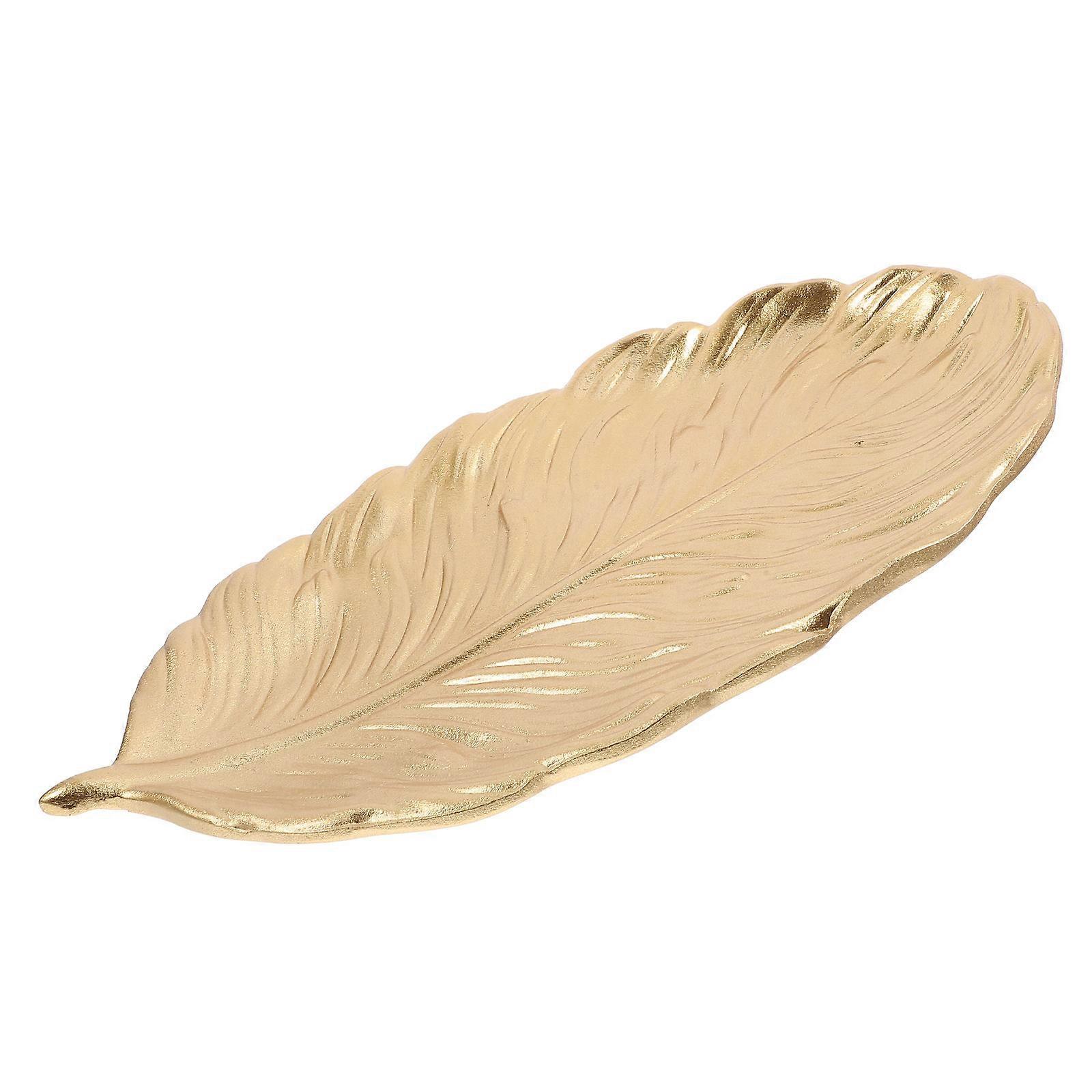 Wood Serving Plate for Fruit Serving Leaf Shaped Decorative Tray