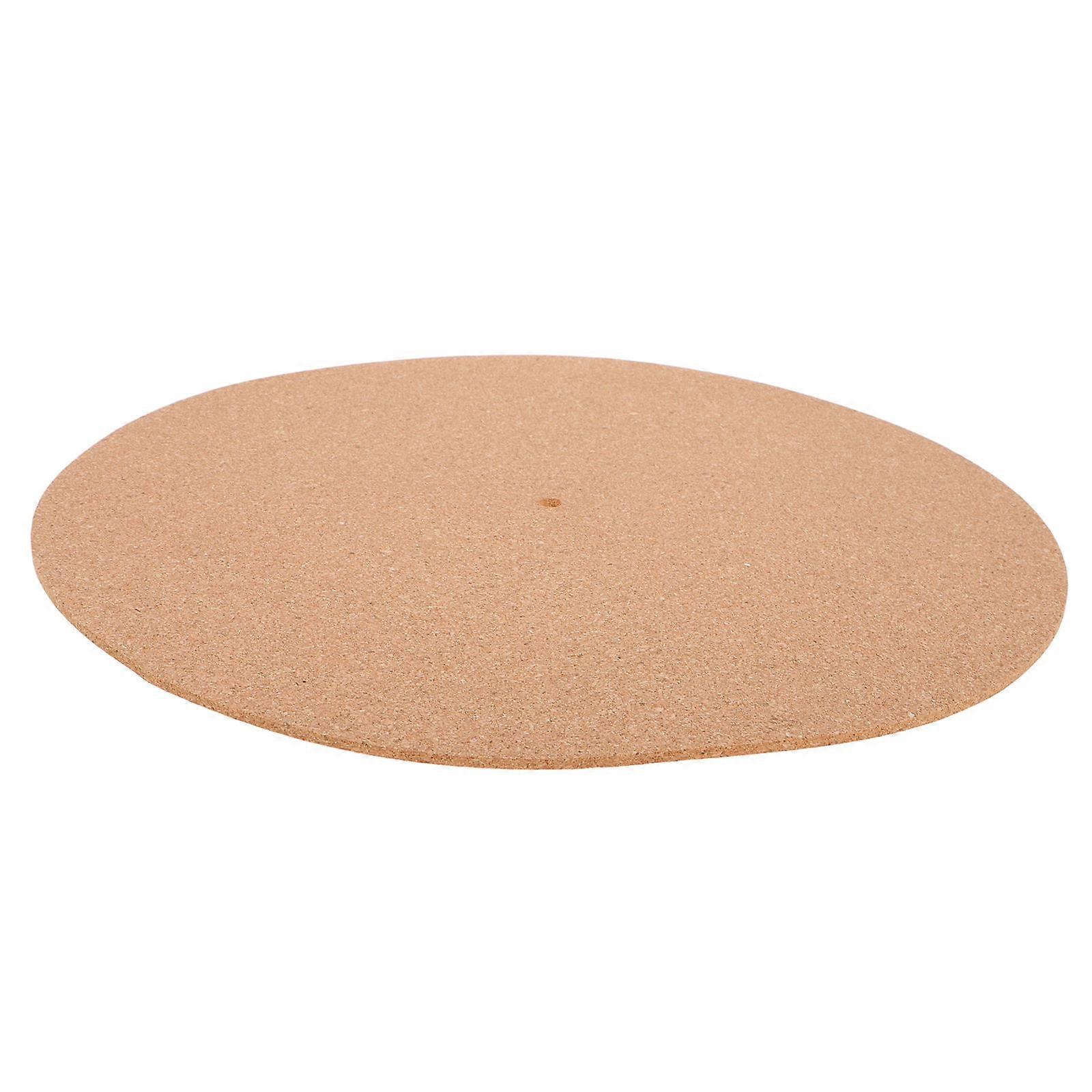 Black Vinyl Record Pad Cork Turntable Mat for Vinyl Recorders