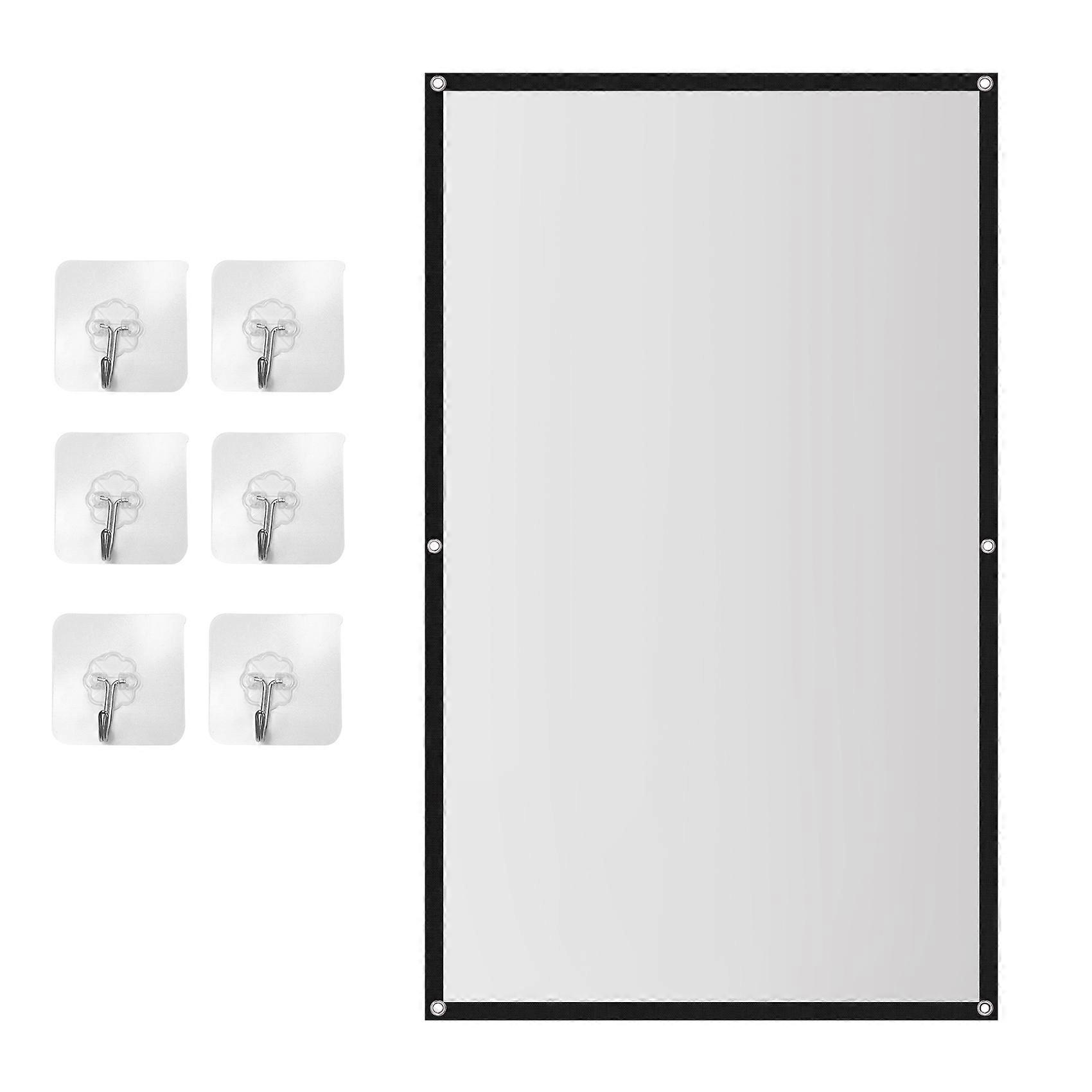 Projector Screen Theater White Foldable Anti- (84Inch)