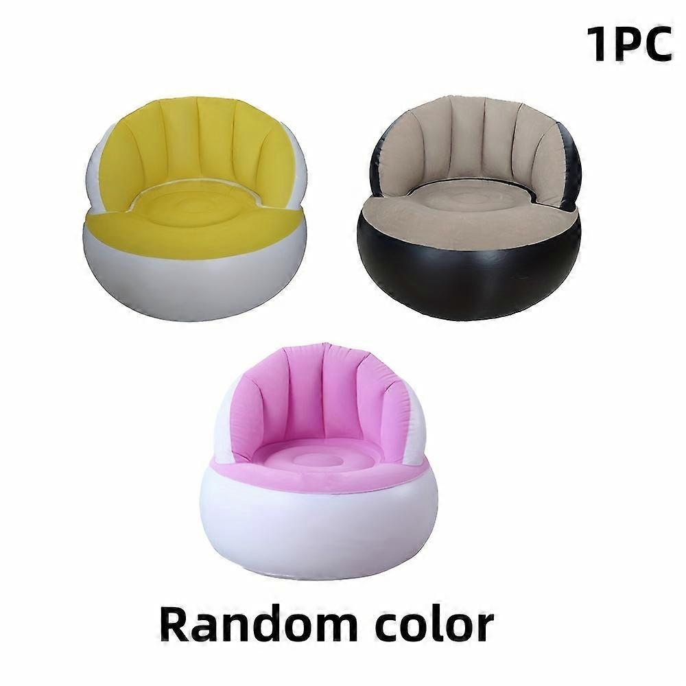 Stylish Green Inflatable Single Sofa - Foldable Multipurpose Lazy Chair for Home and Outdoor