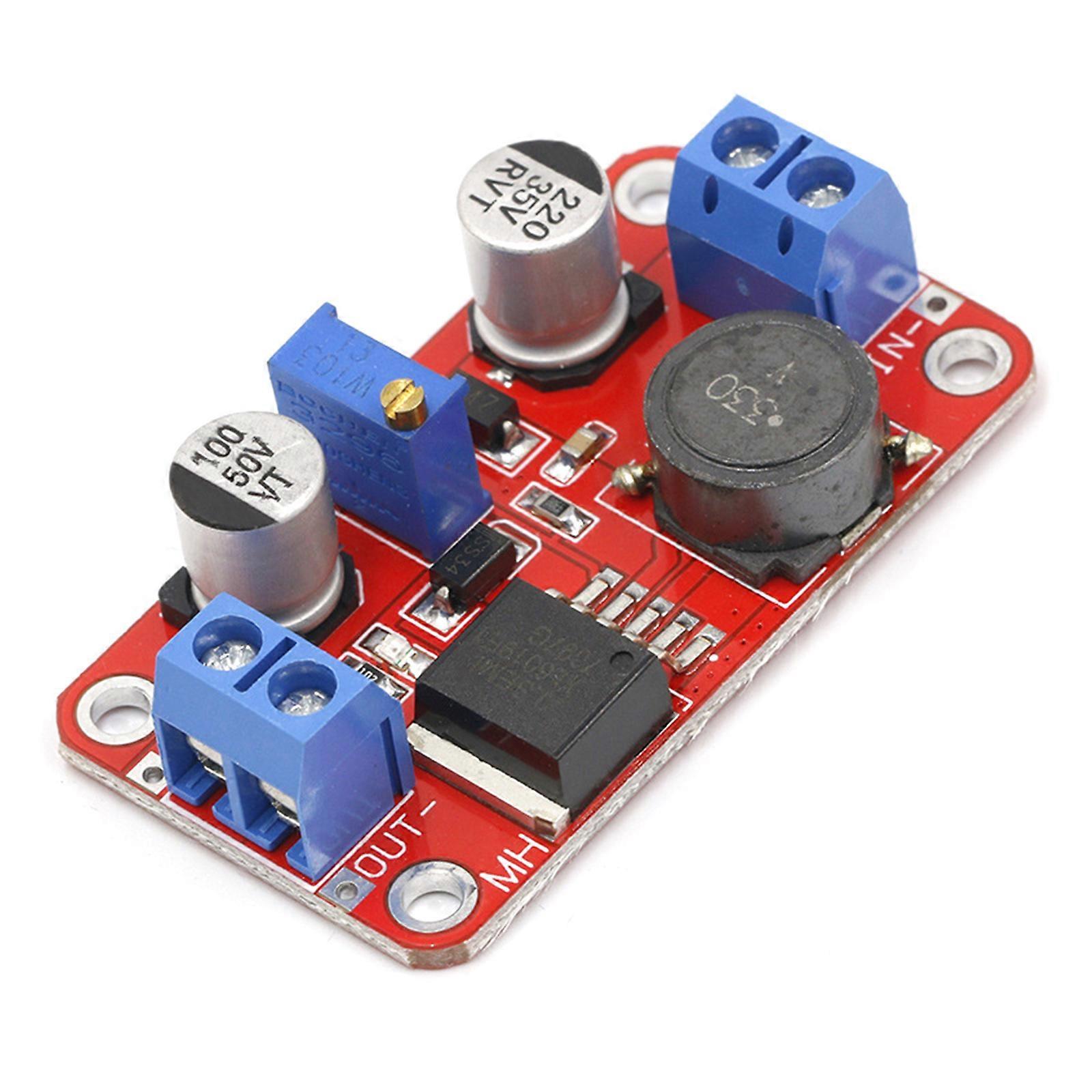 XL6019 Voltages Convert Module 5A Adjustable Voltages High Efficiency 96% with Safe Protections Applications Multicolor