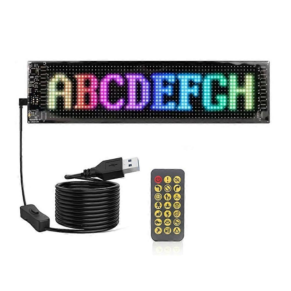 Led Matrix Display Car Panel Flexible Pixel Programmable Scrolling Advertising DIY Animation Text Matrix Panel RGB 16x64