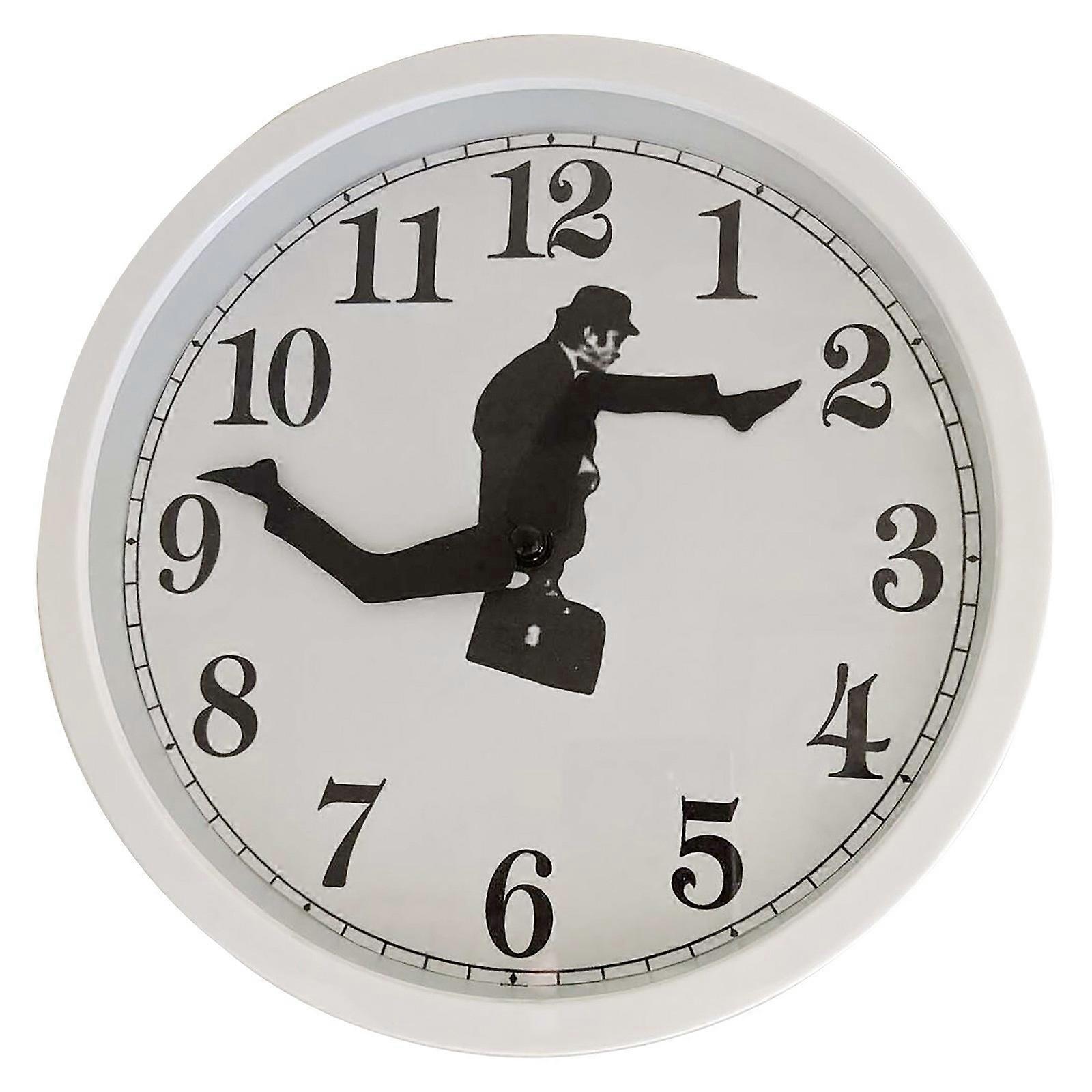Monty Python inspired Silly Walk Wall Clock Creative Clock Walking Clock Silent Silent Clock Wall Art For Home Decor Wall Clock