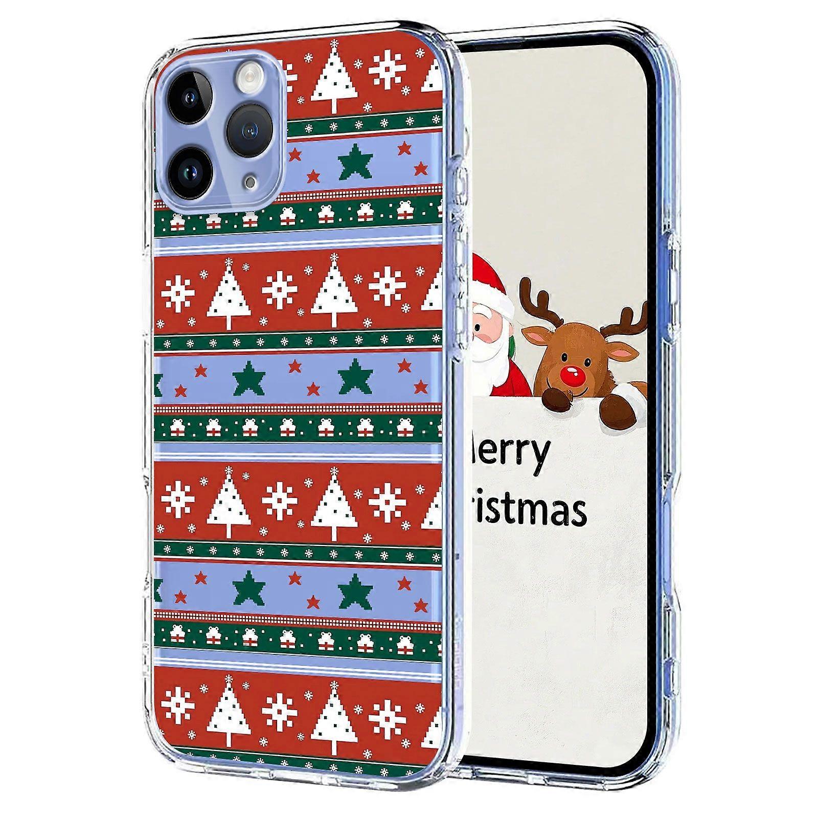 For iPhone 11 Pro Max Case Christmas Themed Pattern Printing TPU Phone Back Cover