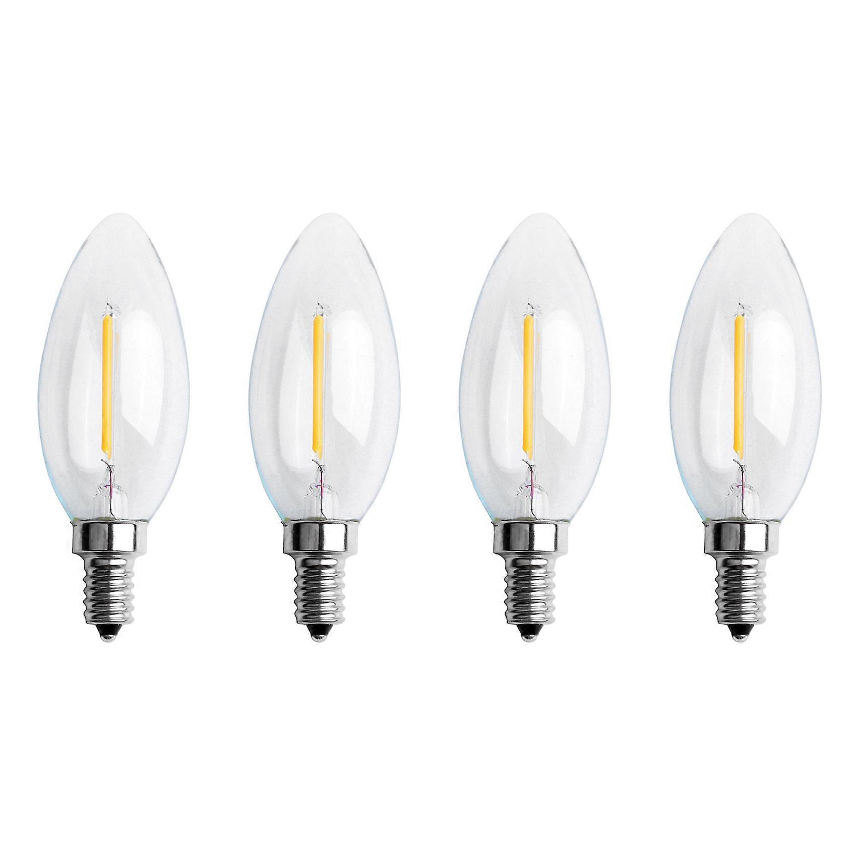 Dimmable E12 COB Candle Flame Filament LED Light Bulb Lamp
