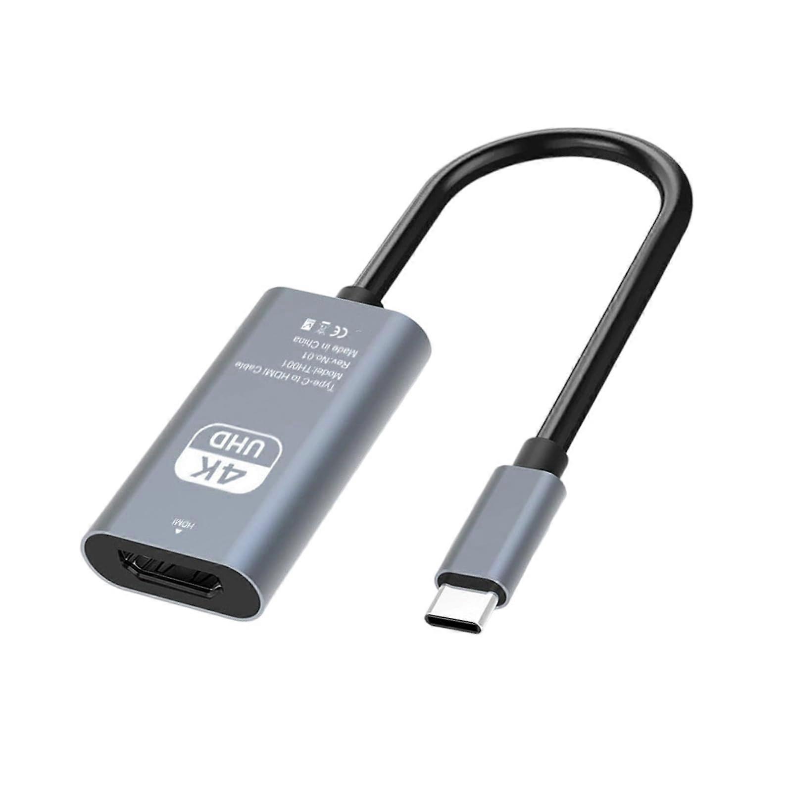 USB C to HDMI Adapter 4K/8K Video Converter with Audio and Power for Laptop PC Tablet