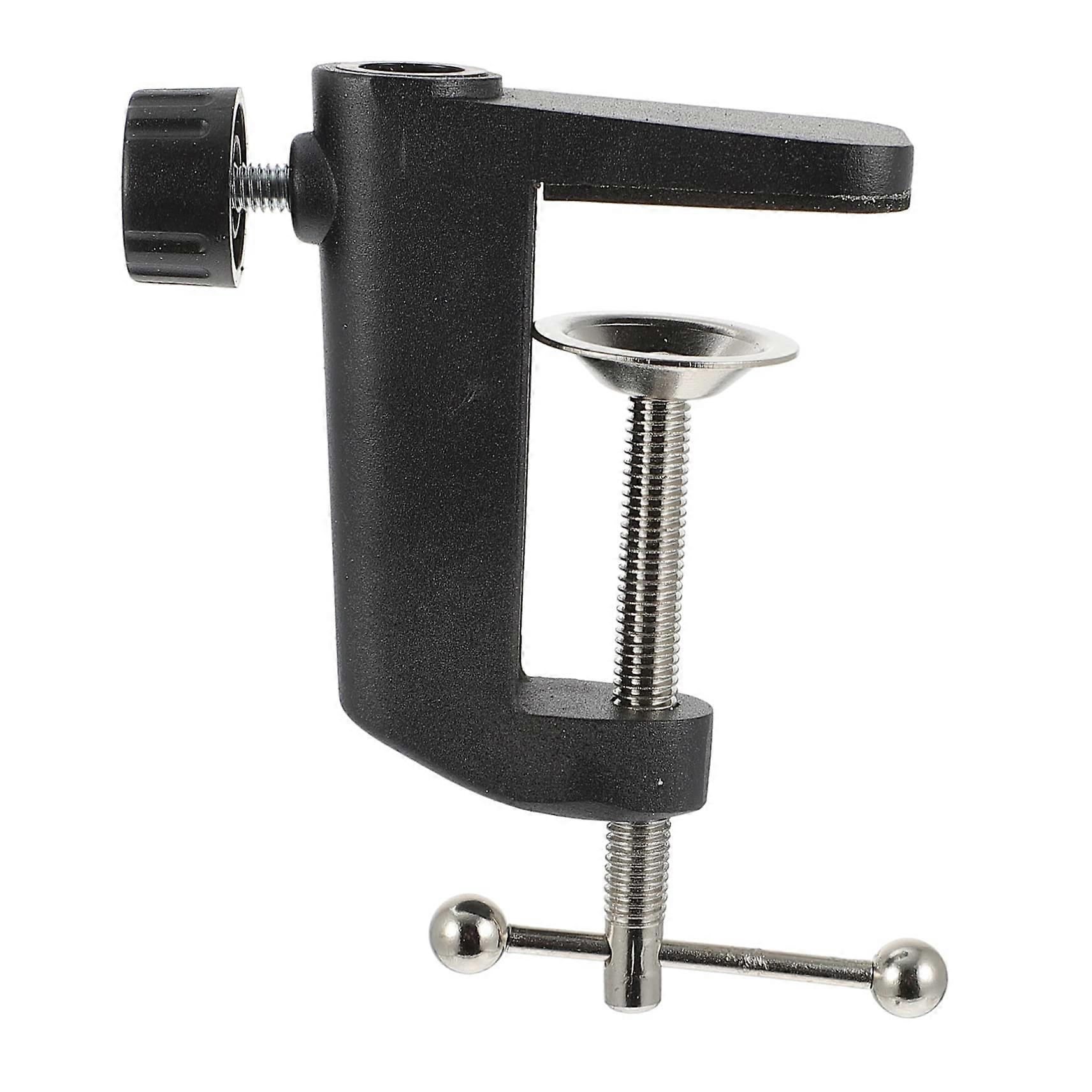 Microphone Table Mounting Clamp Black Cantilever Bracket Base Desk Lamps Compatible Fixed Microphones Scratch Protection