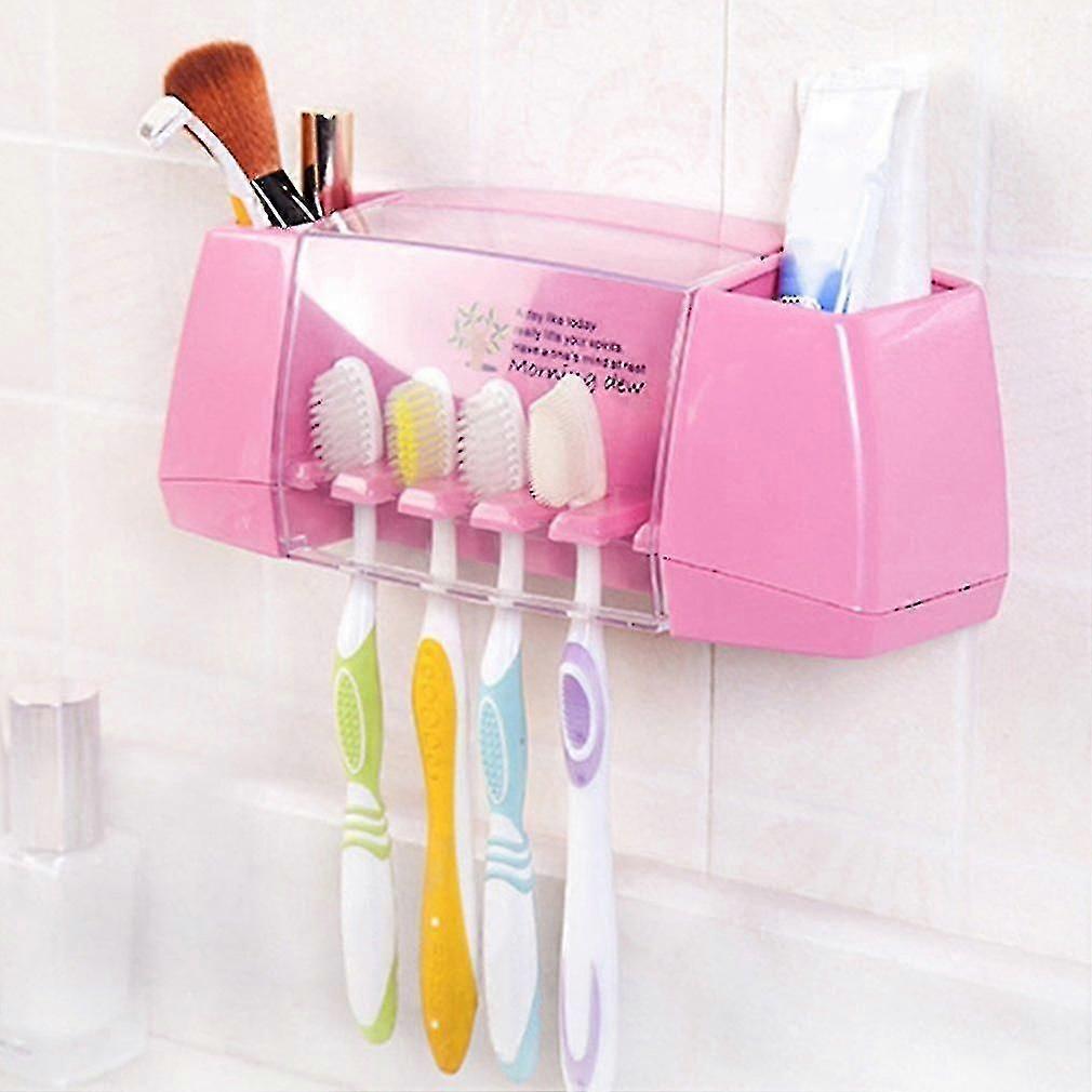 Paste Type Multifunctional Toothpastetoothbrush Holder Bathroom Storage Rack