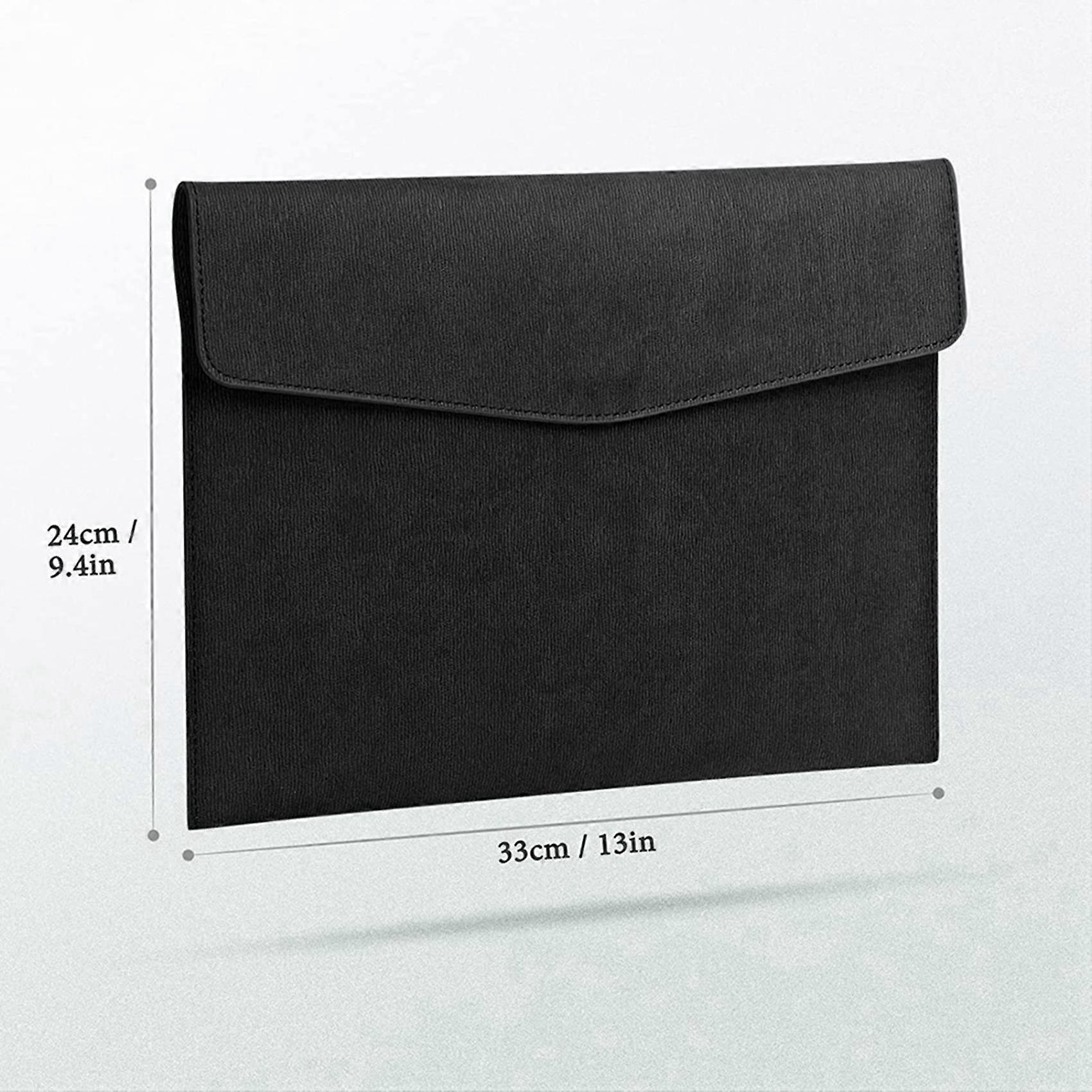 A4 Pu Leather Document Cases,A4 Snap Button Document Folder,Business Pu Leather A4 Pocket,Document Organizer 2Pcs