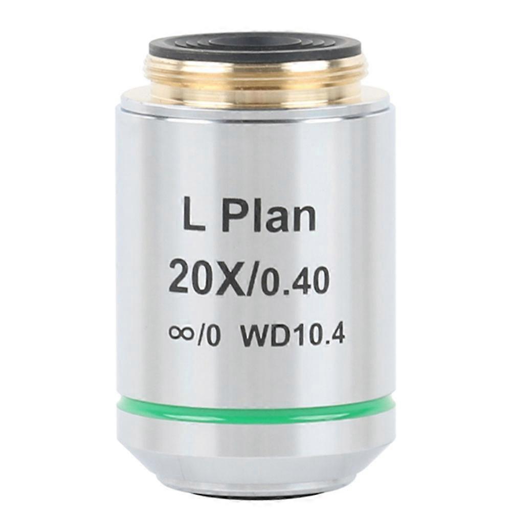 Infinity Long Working Distance Metallurgical Microscope Plan Achromatic Objective Lens RMS Thread Interface 20X