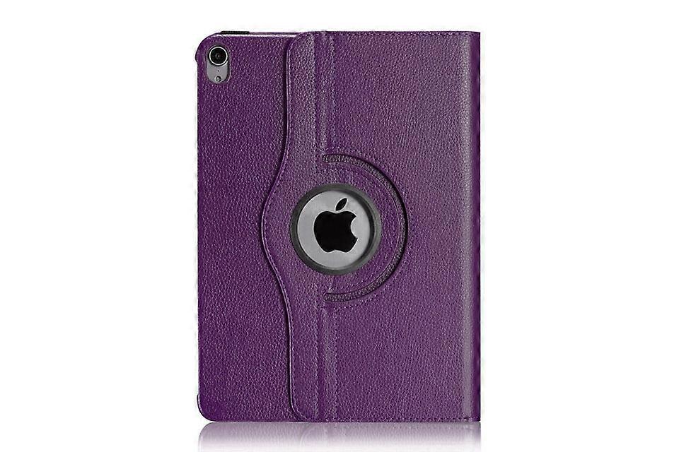 Stylish Case For Ipad 2022 10.9" Purple Litchi Texture Rotating Leather