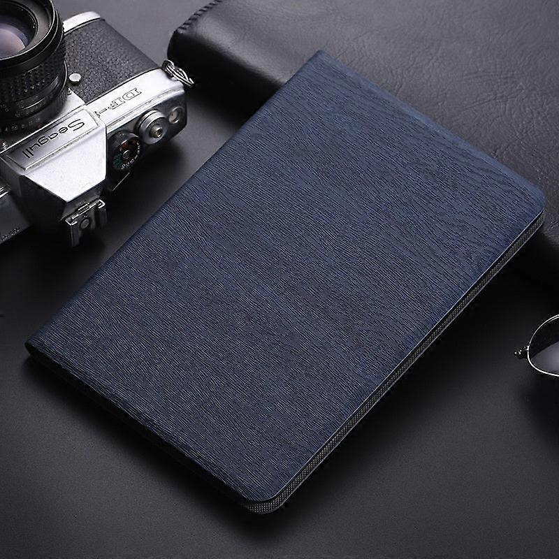 Stylish Case For Ipad 10 2022 10.9" Tree Grain Blue Flip Tablet Leather