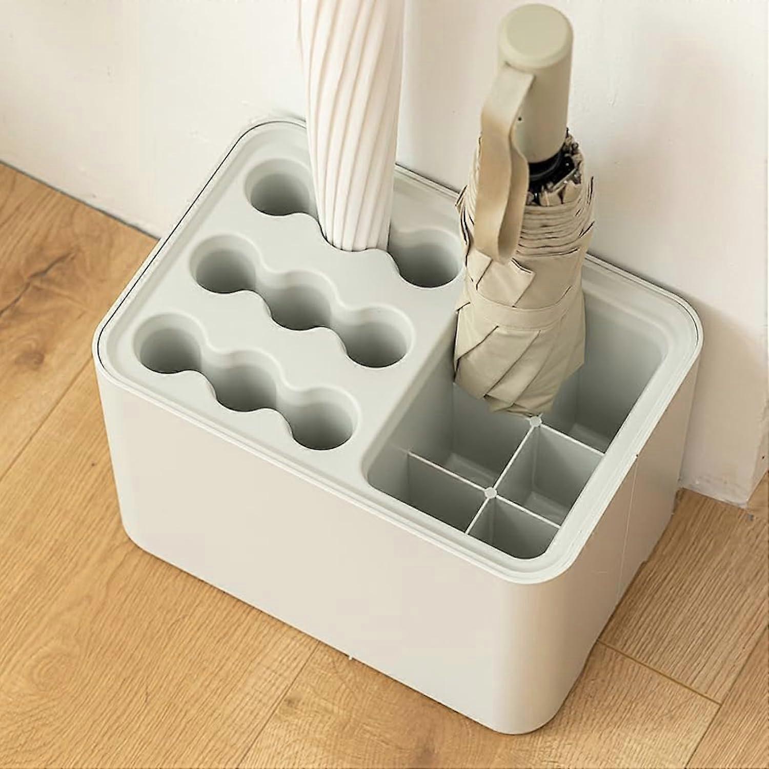 Umbrella Stand with Removable Drip Tray, Space Saving Holder for Entryway, Home and Office