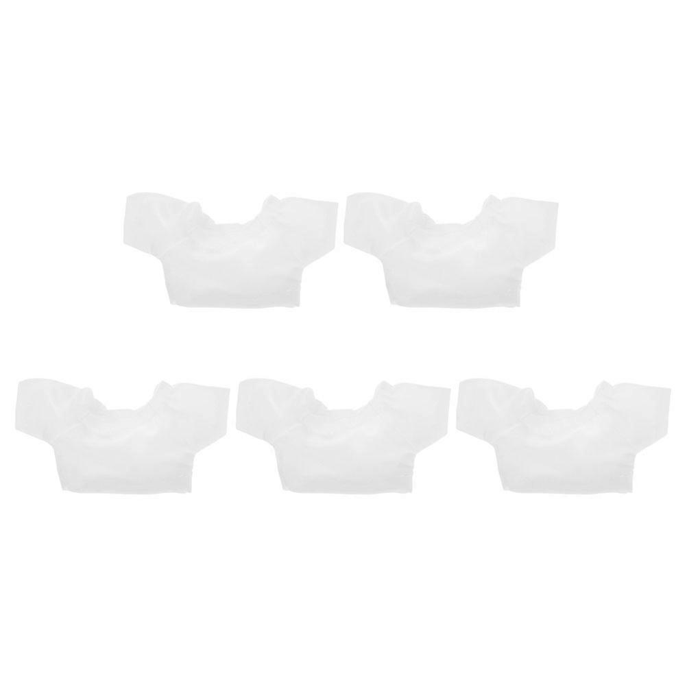 Stuffed Bear Basic Clothes White T-Shirts for Doll 10Pcs Soft Fabric Material