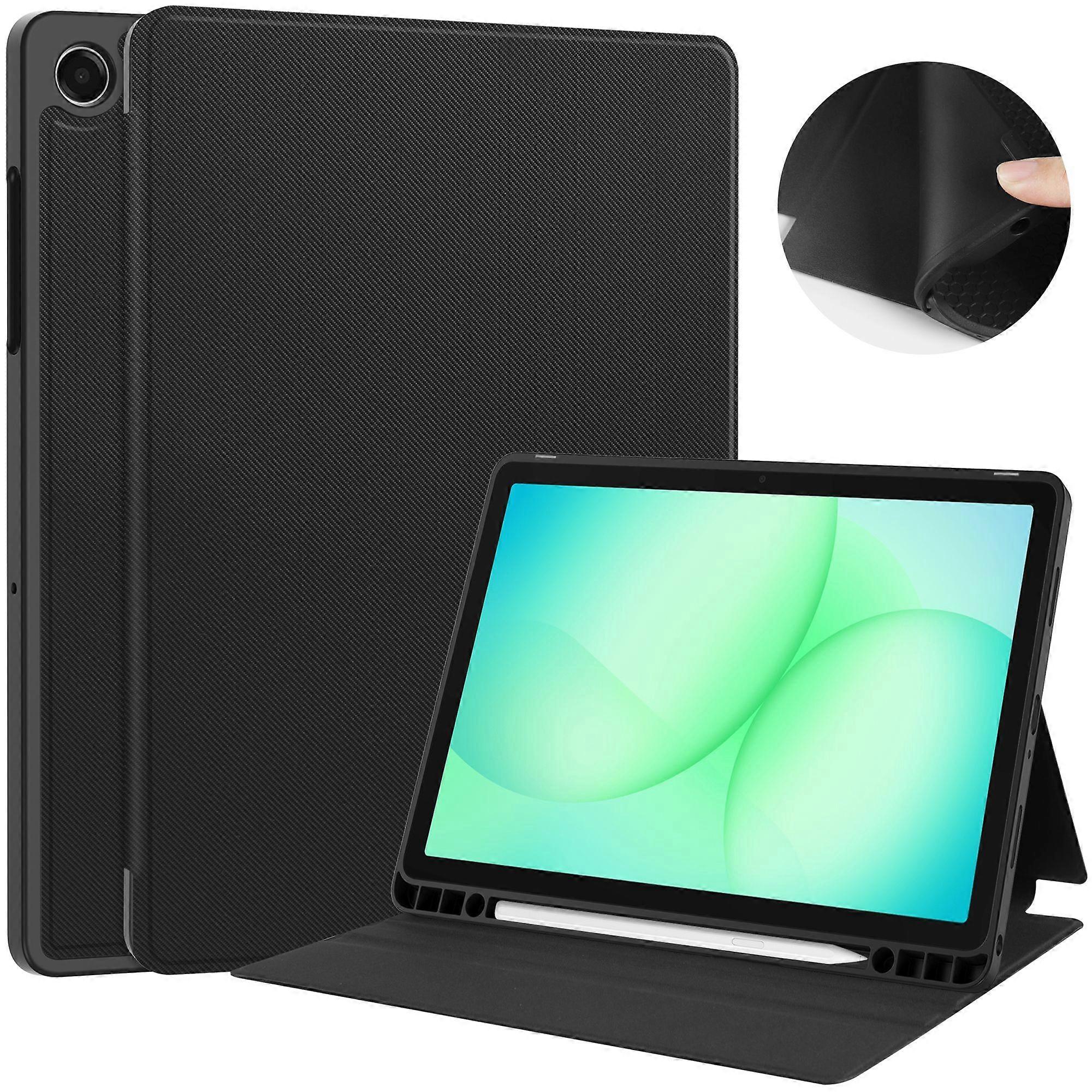 For Samsung Galaxy Tab A11+/ A11 Plus Stand Case TPU Leather Front-Support Tablet Cover