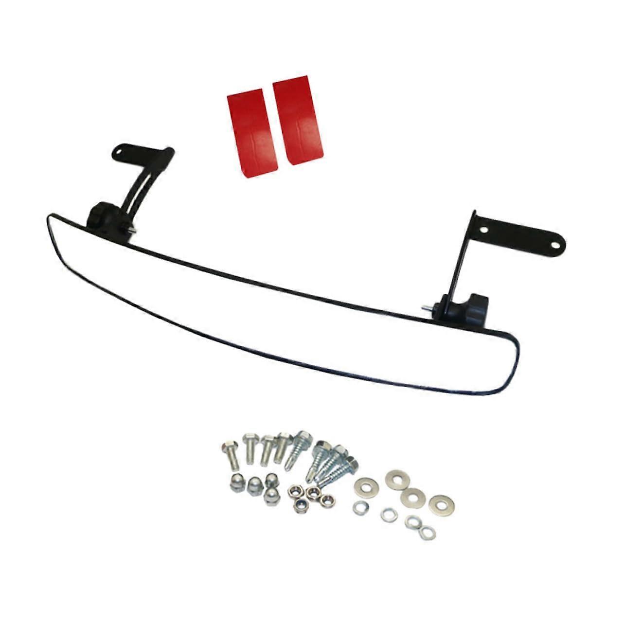 Golf Cart Rear View Mirror Replacement with Clear WideAngle View and Adjustable Height