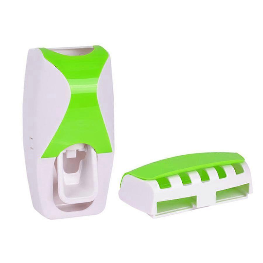 25-26 Space-Saving Toothpaste Dispenser with Toothbrush Holder