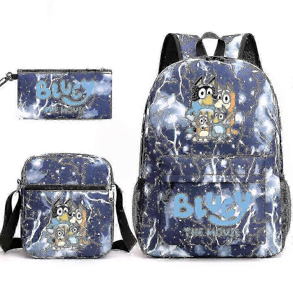 Bluey Three-piece Schoolbag Backpack 25-26