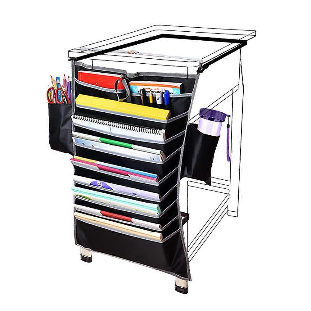 Multifunction Desk Hanging Bag Organizer for Storage Use Black 2Pcs