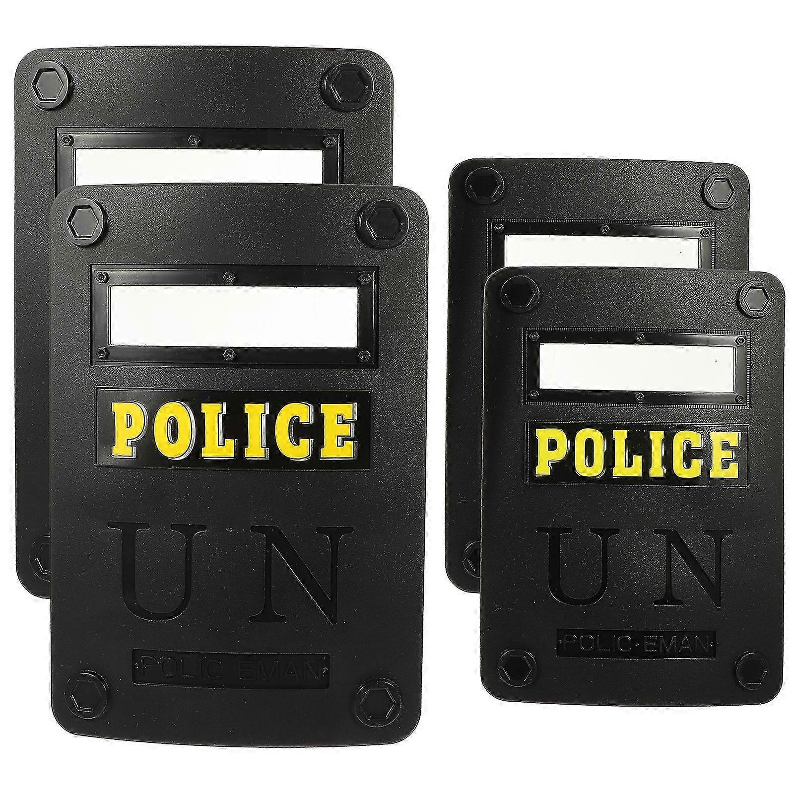 4pcs Reusable Plastic Shield Toy Simulation Policeman Props Playthings for Kids Boy 26s