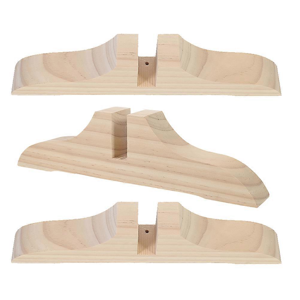 Screen Divider Base Wood for Holding 3Pcs Room Divider Stand