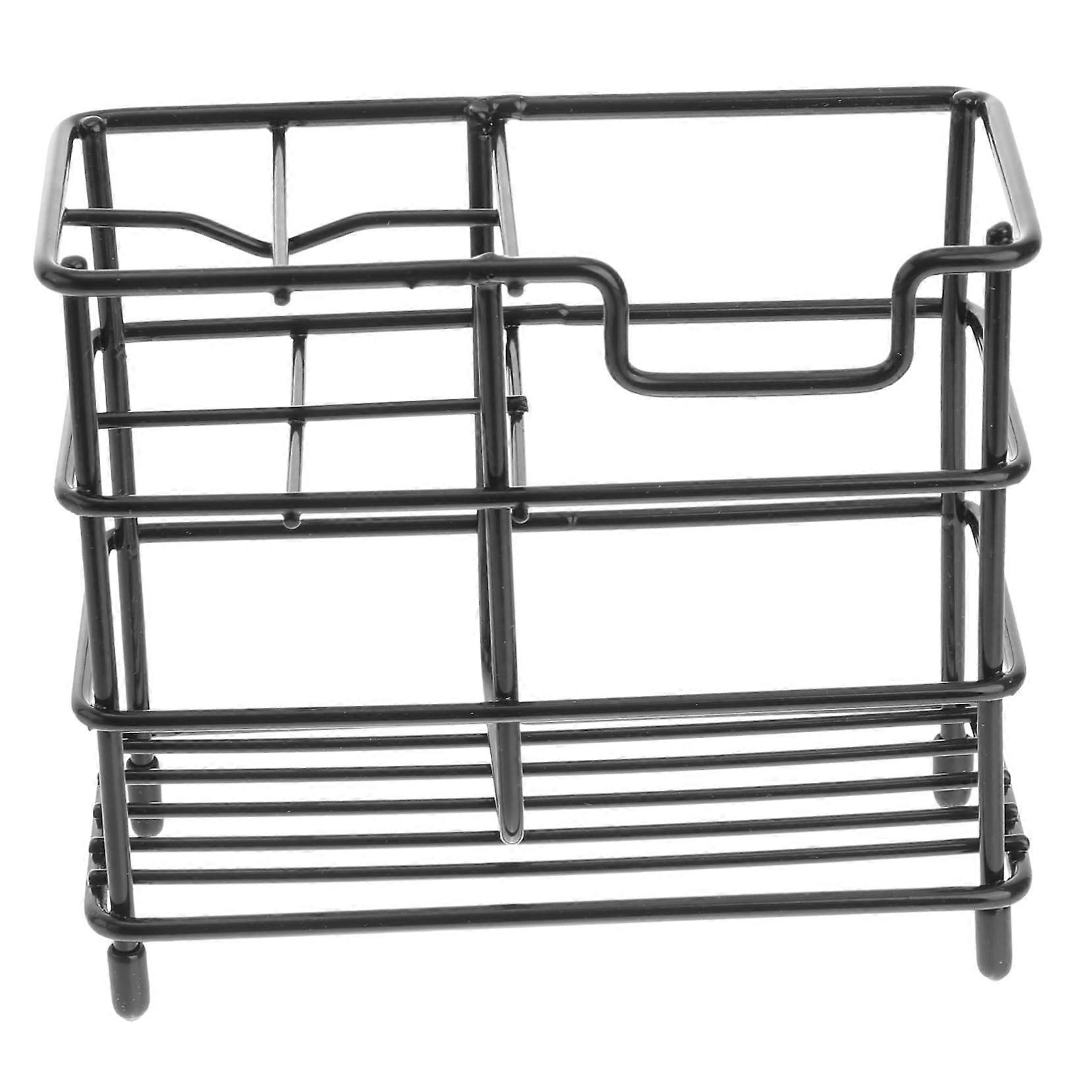 Stainless Steel Toothbrush Holder with Hollow Drain, Rustproof Bathroom Organizer for Toothpaste