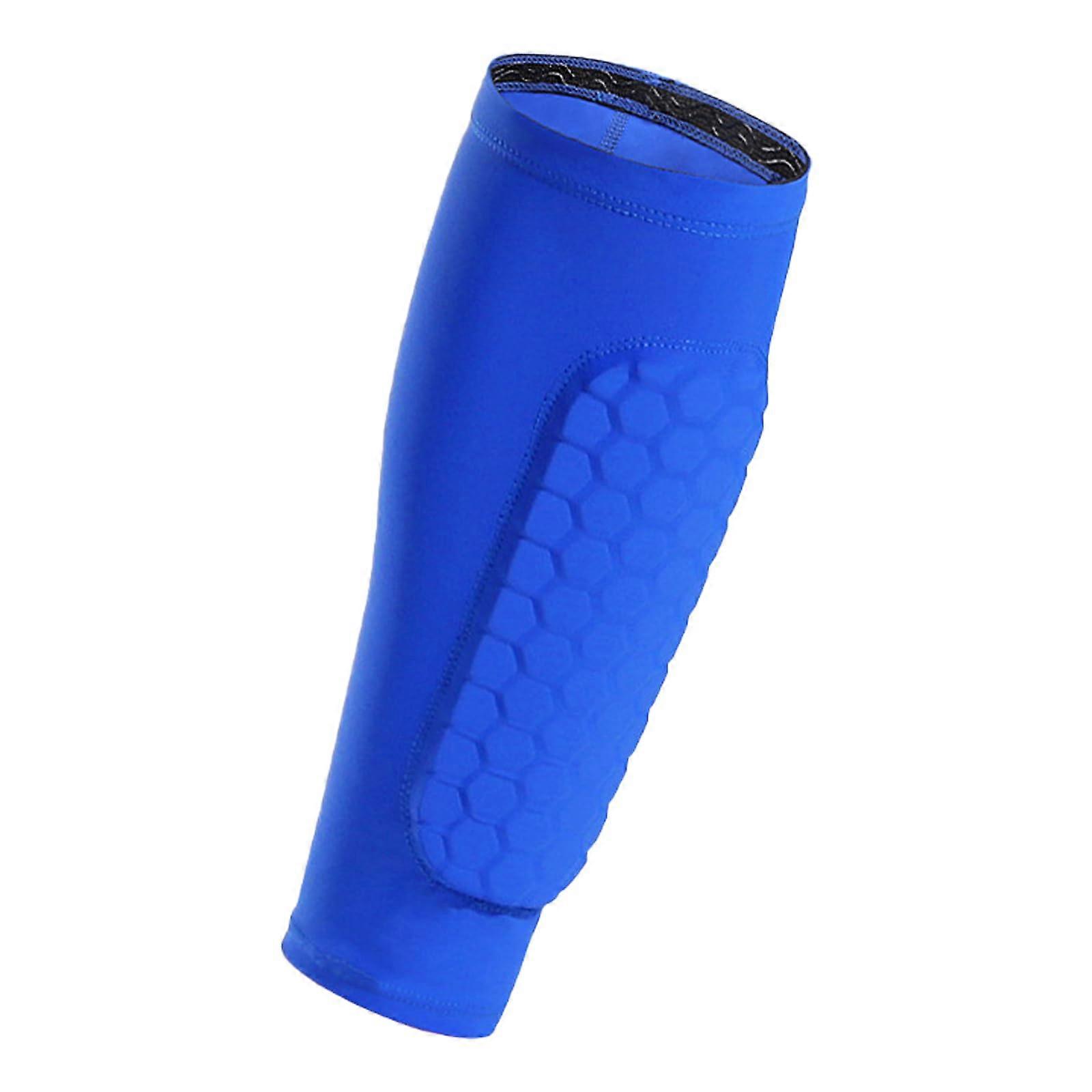 Shin Guards with Impact Absorption Padding and Calf Compression Sleeve for MultiSport Protection