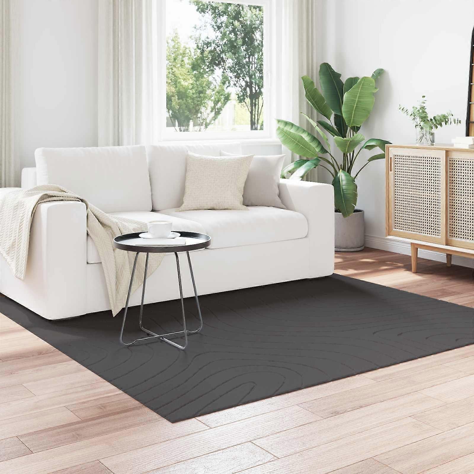 Bereichsteppiche Quadratisch Anthrazit 200 x 200 cm