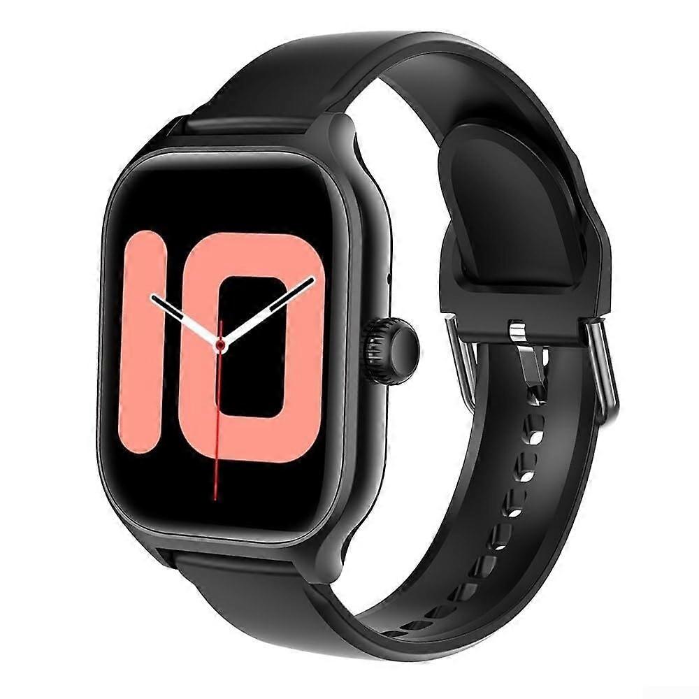 Bluetooth Smart Watch with Large Color Display, Bluetooth Calling, and Advanced Health Tracking  Black