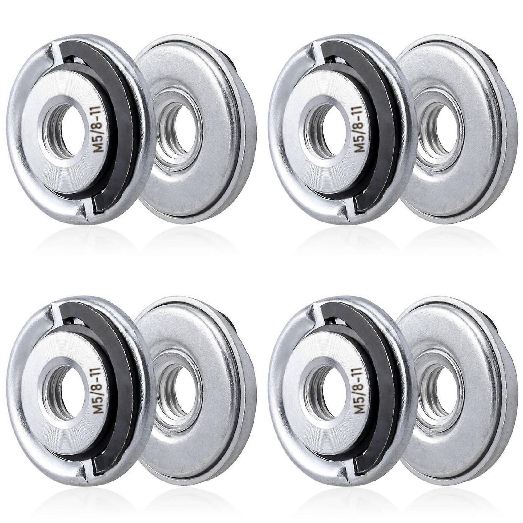 8Pcs Quick Change Angle Grinder Flange Nuts 5/8-11 Grinder Nut Replacement Lock Nuts Grinder Locking Nuts