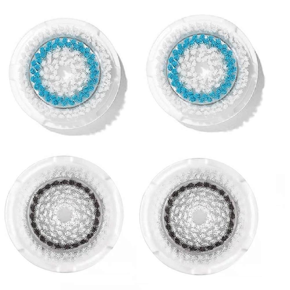 4 stk ansiktsbørste og ansiktsrens erstatning for clarisonic børstehode