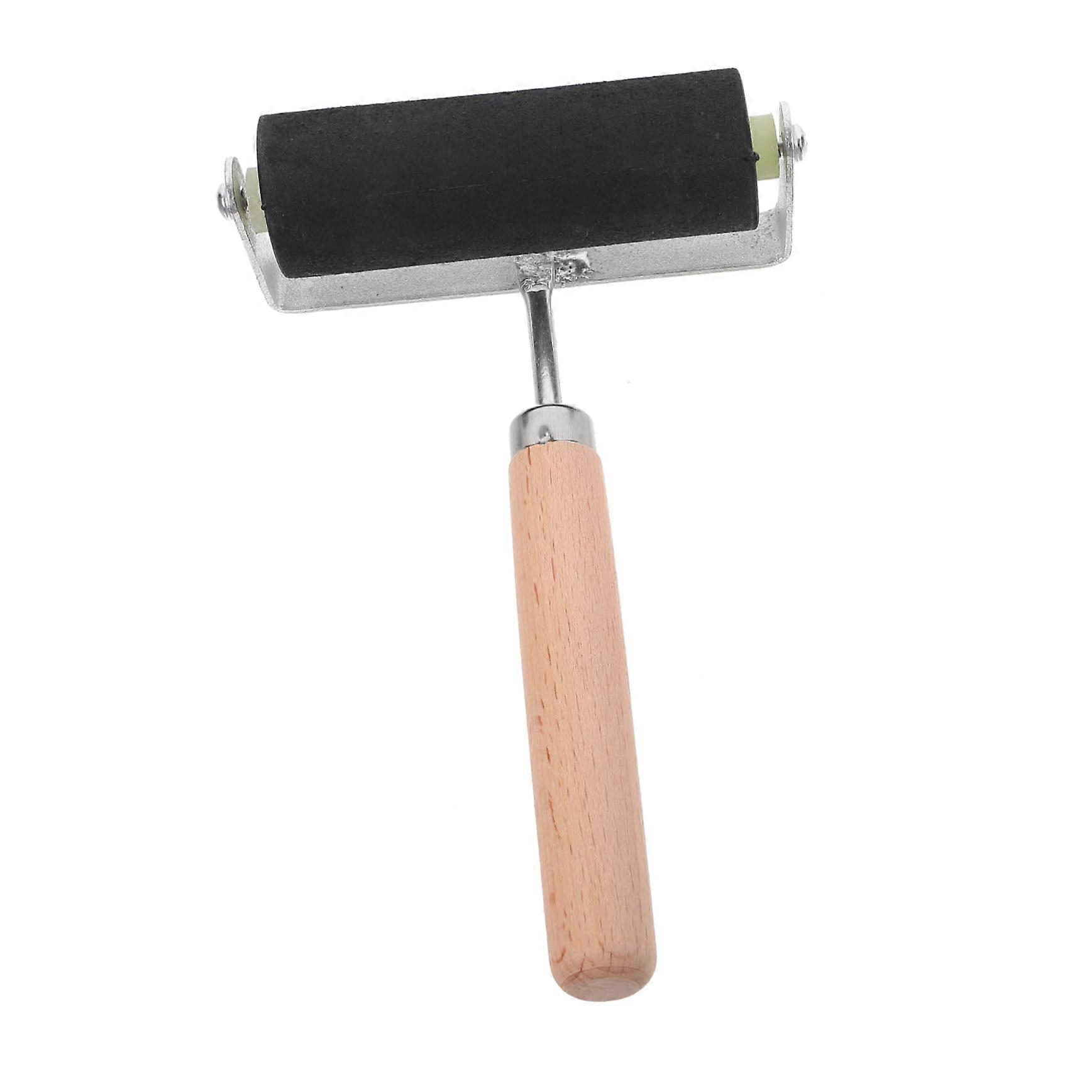 Ink Roller for Printmaking and Crafting with Durable Rubber Brayer for Even Ink Application