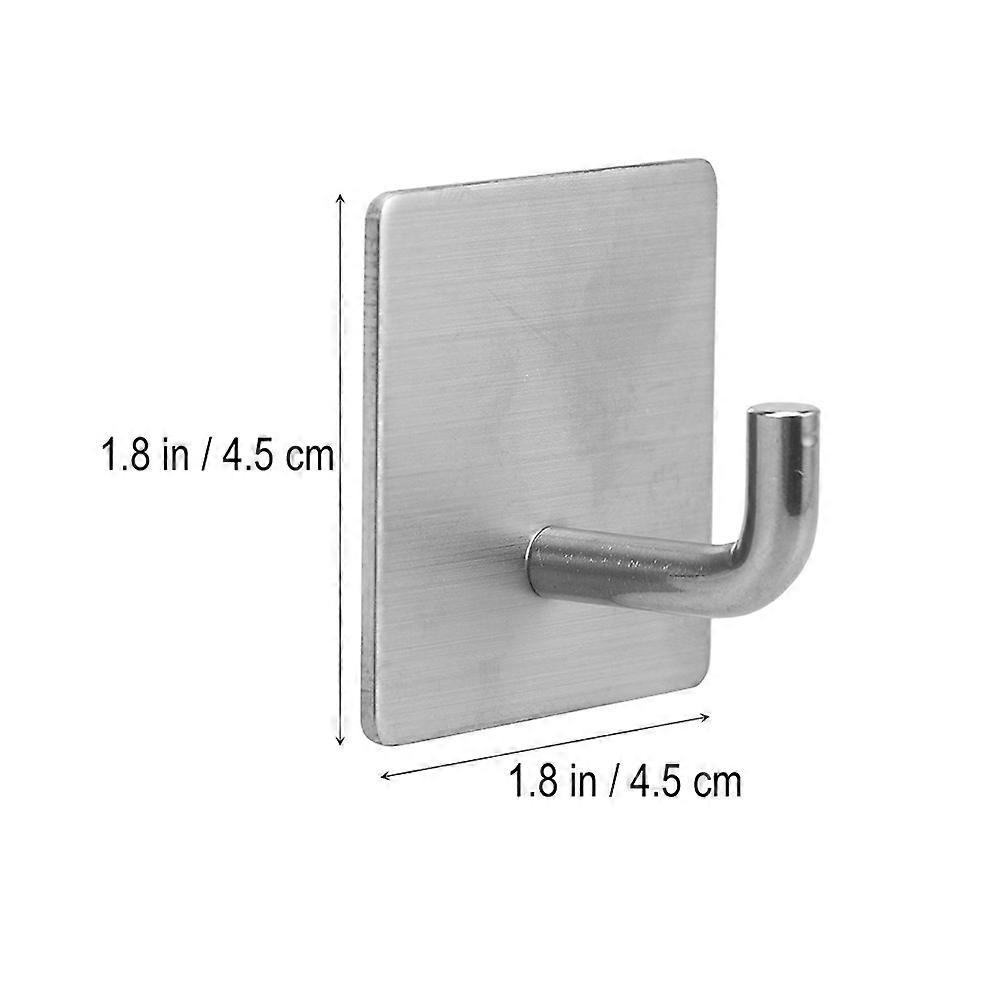 Metal Hooks Wall Mount Hooks Adhesive 8Pcs for Home Use