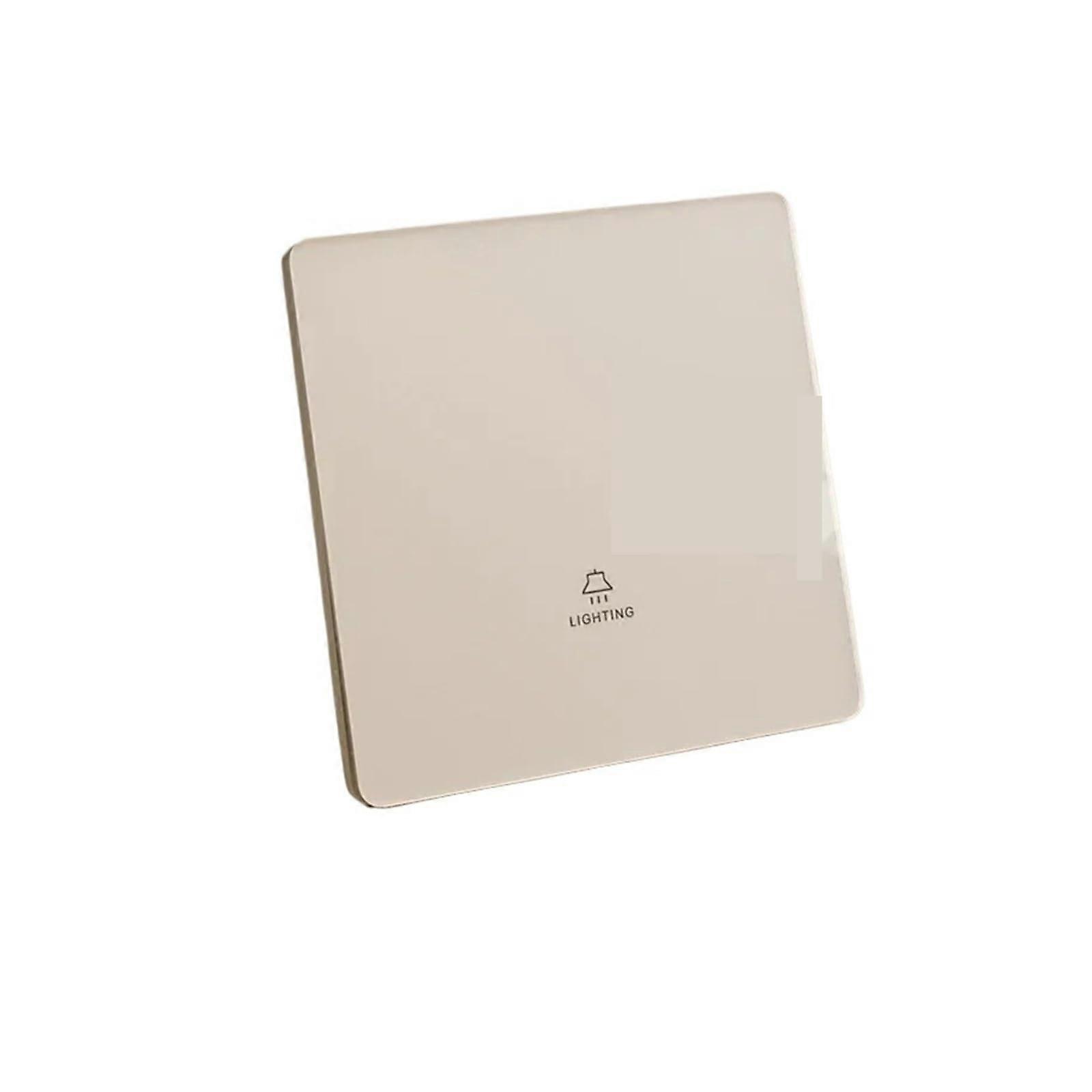 4 Gang 2 Way Light Switch Panel with Tempered Glass Wall Plate,  Current Capacity