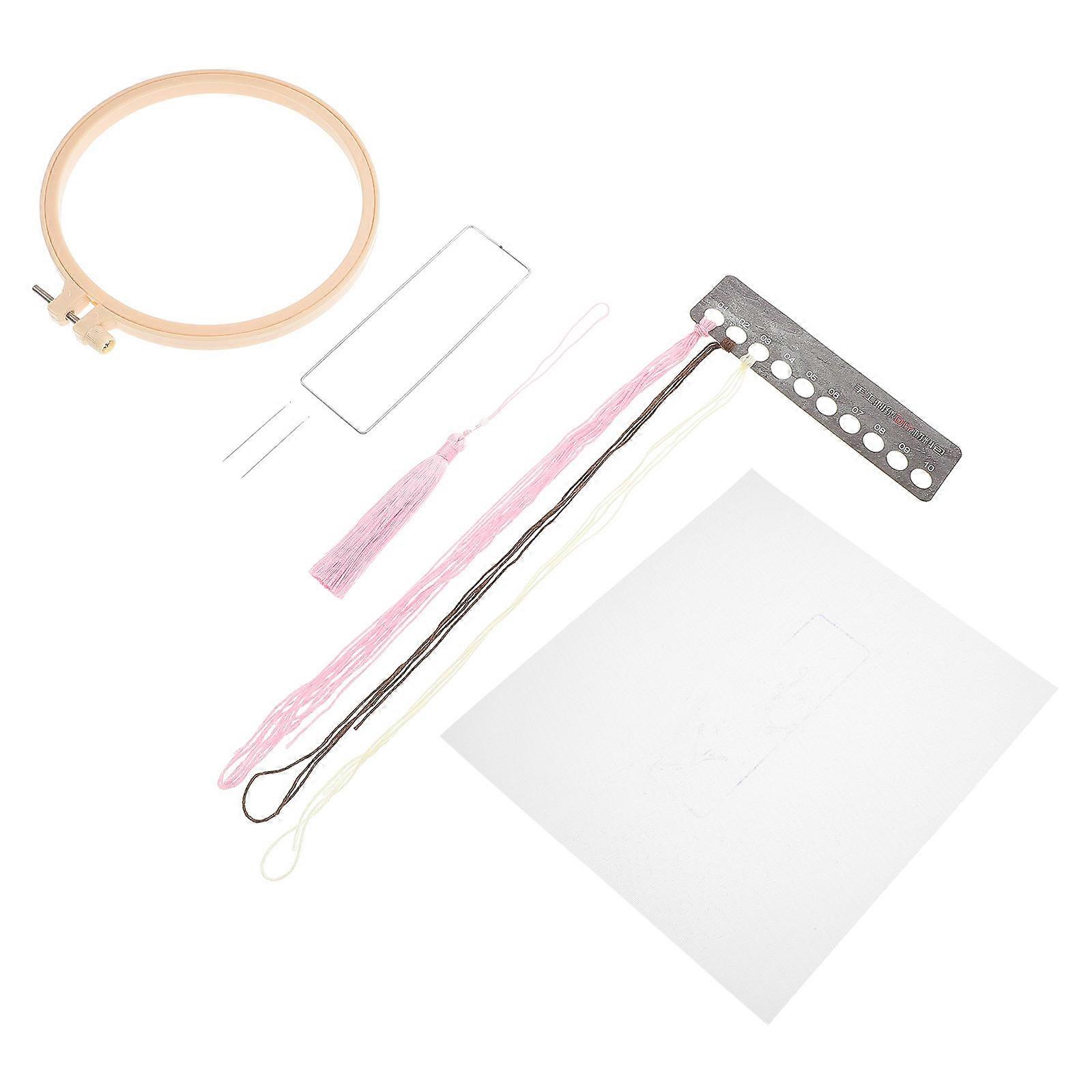 Needlework DIY Tools for Embroidery 1Set Plum Pattern Bookmarks Kit