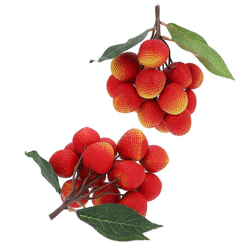 Fake Fruit Model Simulation Fruit Decoration for DIY 2 Strings