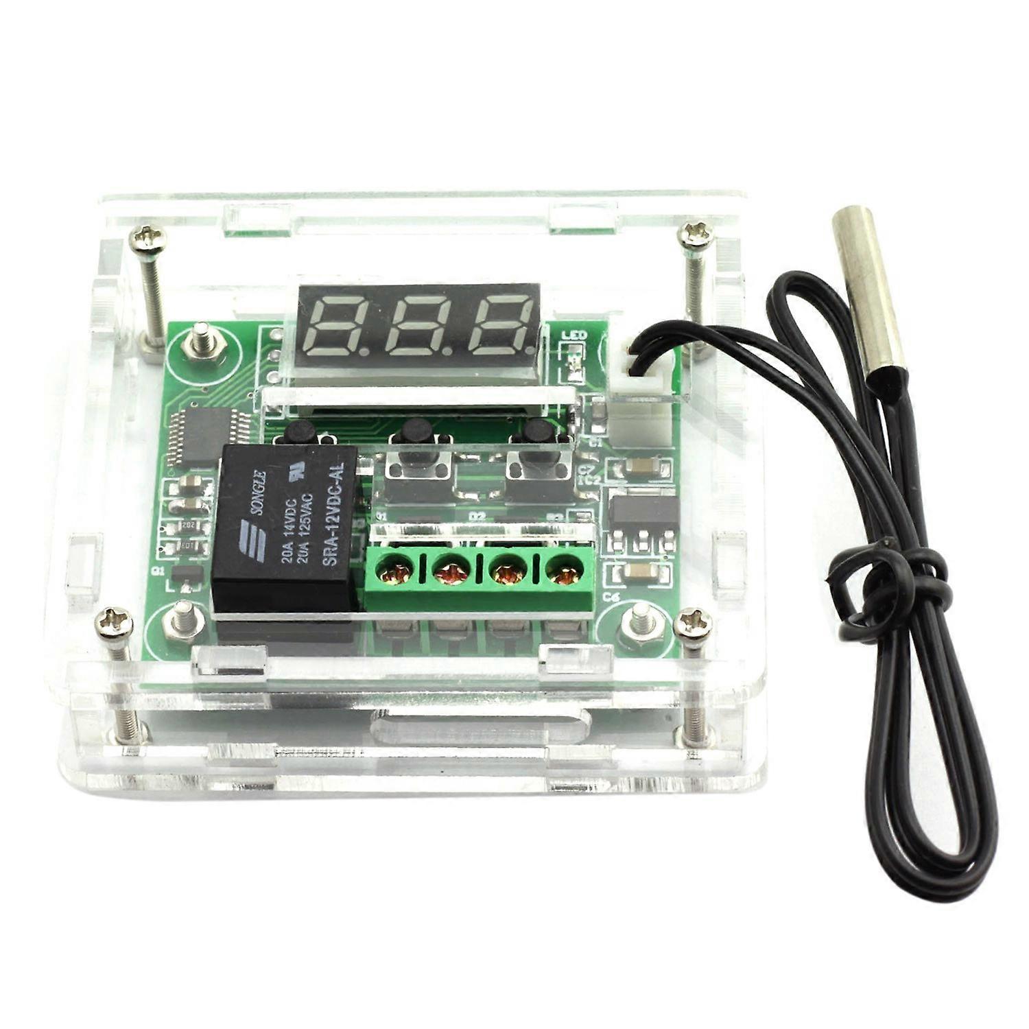 DC 12V Thermostat Control Switch Thermometer Controller with Case