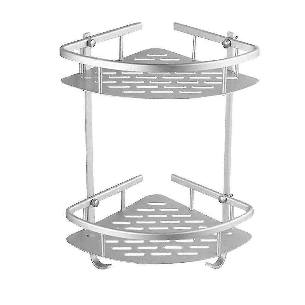 Shower Corner Shelf Rustproof Wall Mounted Bathroom Storage Rack with MultiLevel SpaceSaving Design