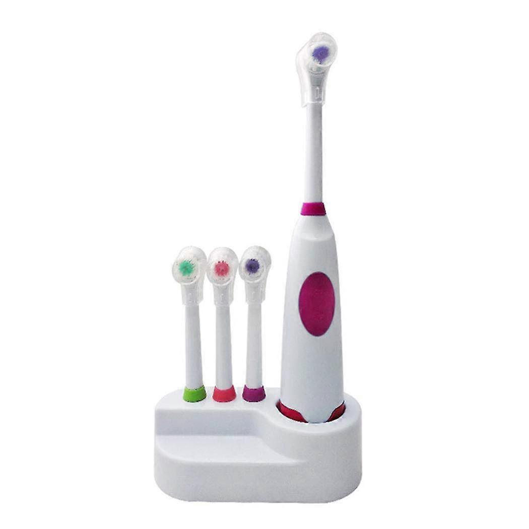 Electric Toothbrush with Whitening Mode, USB Fast Charging, Timer and Replaceable Brush Heads