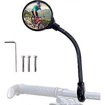 Fahrradspiegel, Fahrrad-Rückspiegel, 1 Stück 360 Grad verstellbare drehbare konvexe Rückspiegel für Fahrrad, E-Bike, Motorrad, Mountainbike B