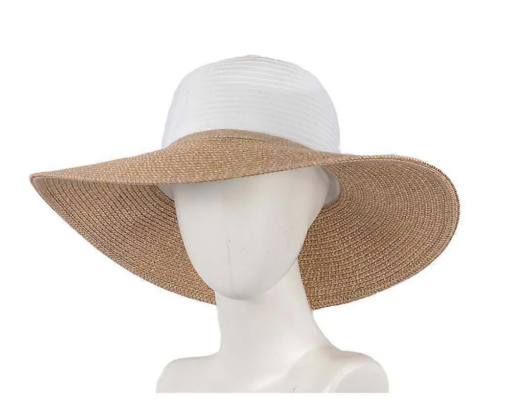 Ladies summer straw beach hat CS007