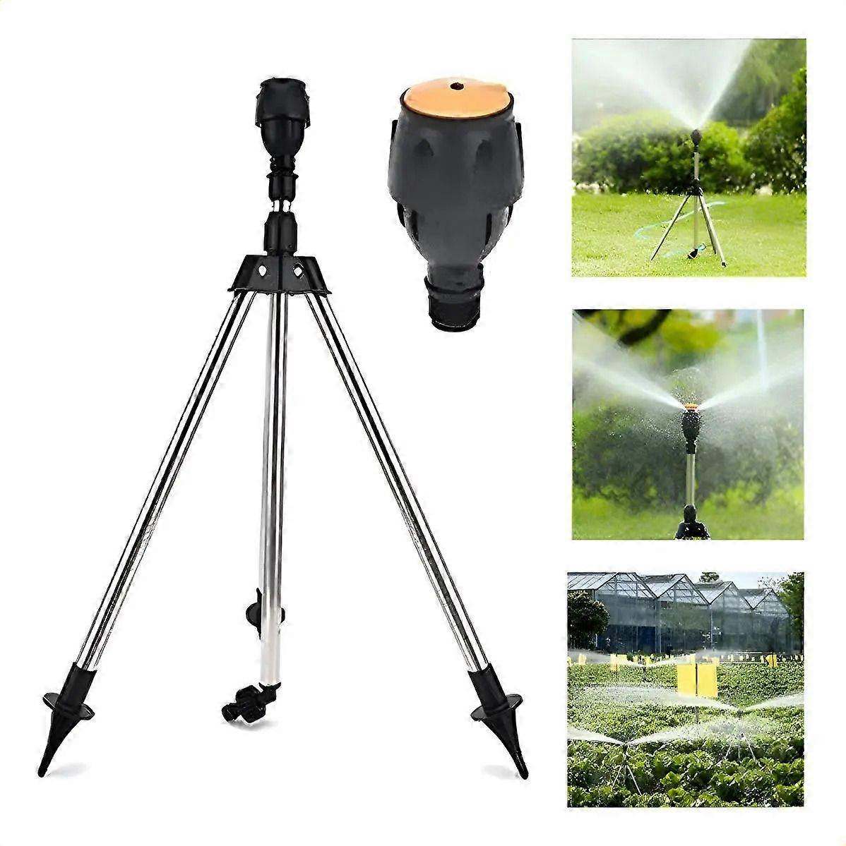 Automatic Rotating Sprinkler with 360 Degree Tripod, Kit