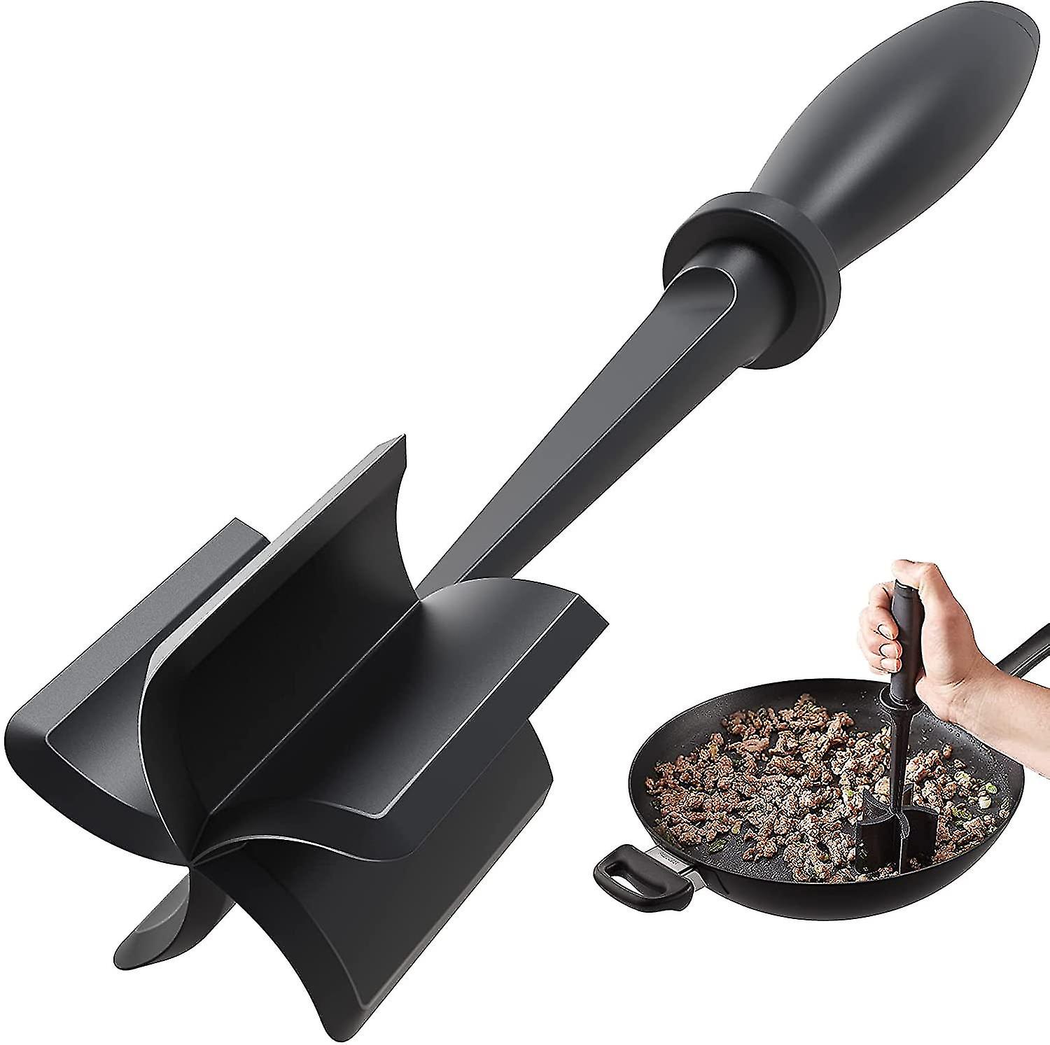 Meat Chopper, Hamburger Chopper, Premium Heat Resistant Masher And Smasher Compatible With Hamburger Meat
