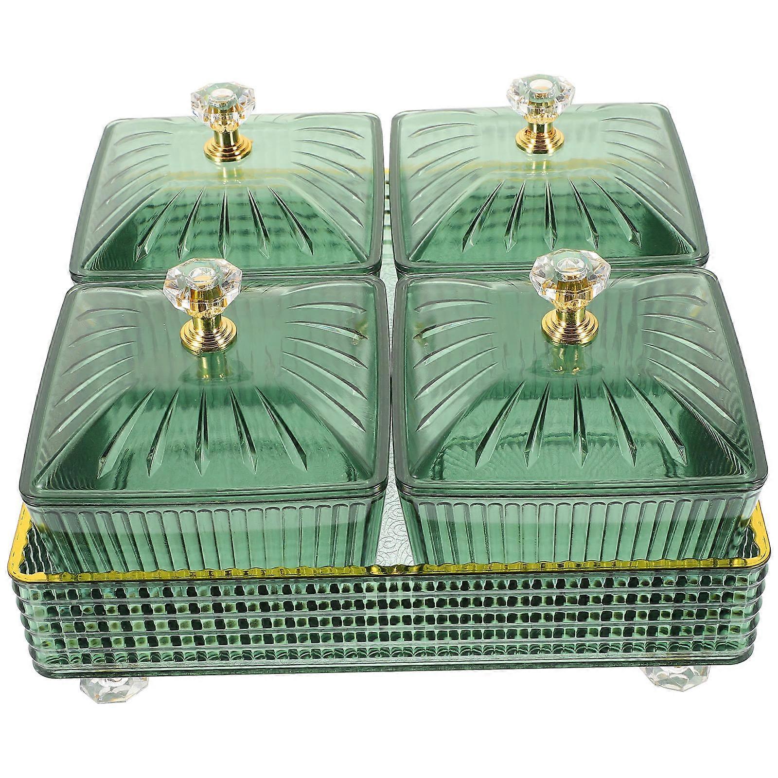 Fruit Plate Divided Serving Plates for Storage 1Set with Tray