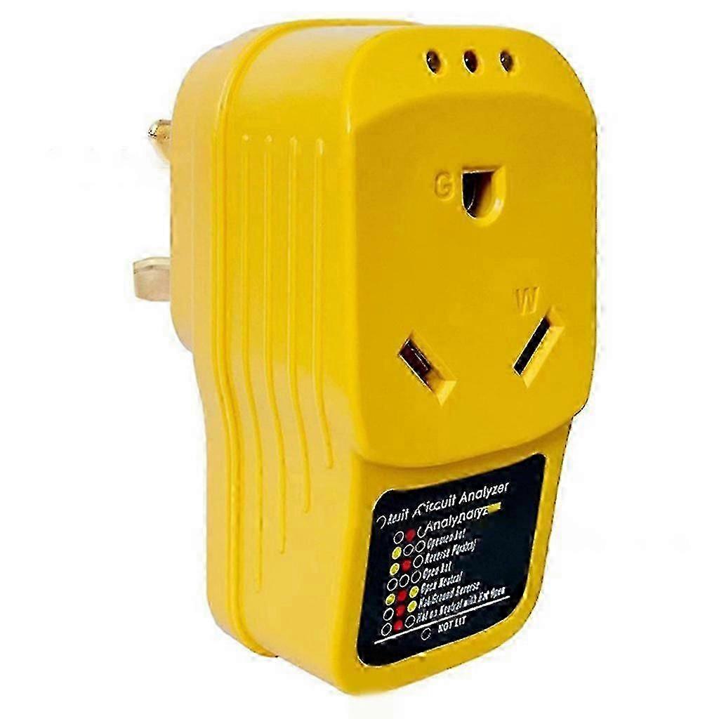 RV Surge Protector Adapter with Circuit Analyzer & Indicator Lights compatible with Camper