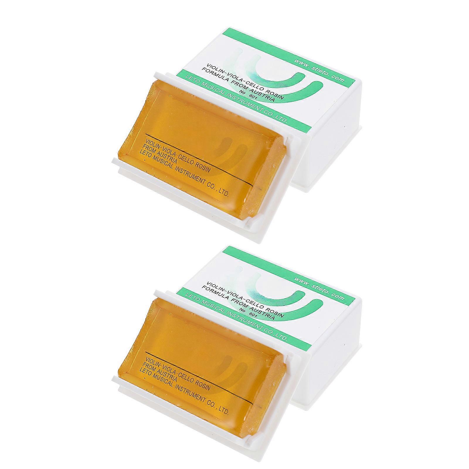 Violin Rosin Accessories for String Instrument 2Pcs Practical Maintenance