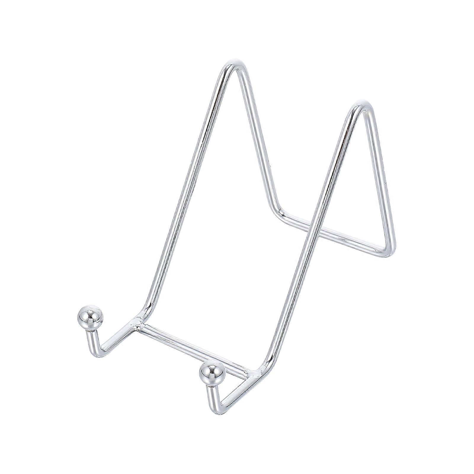 Desk Tablet Support Simple Holder for Storage Iron Silver