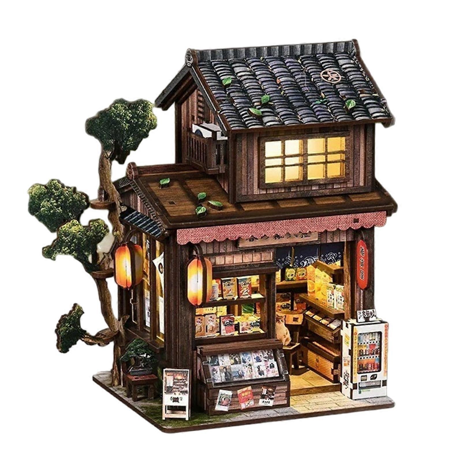 Mini Booknook Kit Grocery Store DIY Tiny House Model